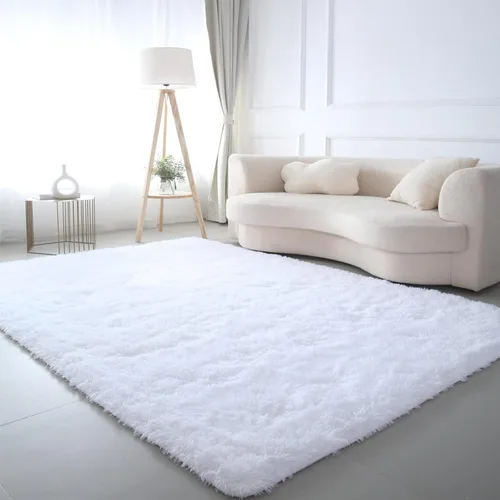 Vista 18 de Alfombra redonda beige para dormitorio: alfombra suave y esponjosa de 4 x 4 pies para sala de estar, alfombra redonda de felpa peluda