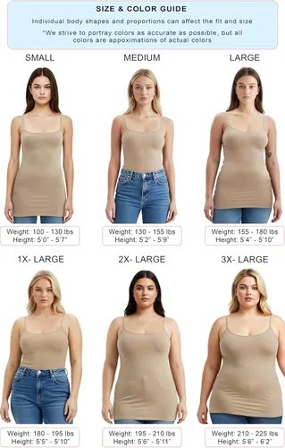 Vista 70 de Emmalise Camisola larga casual básica para mujer, con tirantes ajustables, top en capas