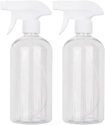 Vista 8 de UUJOLY Botella pulverizadora de plástico de 17 onzas con gatillo de botellas de spray vacías contenedor recargable para agua, aceites esenciales