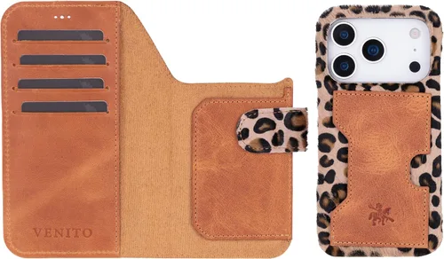 Vista 40 de Venito Florence - Funda de piel compatible con Samsung Galaxy S9, extra segura con bloqueo RFID, cartera desmontable para teléfono (gris decolorado)