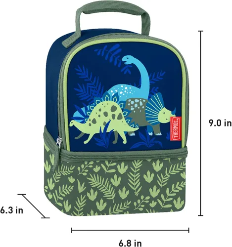 Vista 6 de THERMOS Lonchera con doble compartimento sin licencia, Dinosaur Kingdom