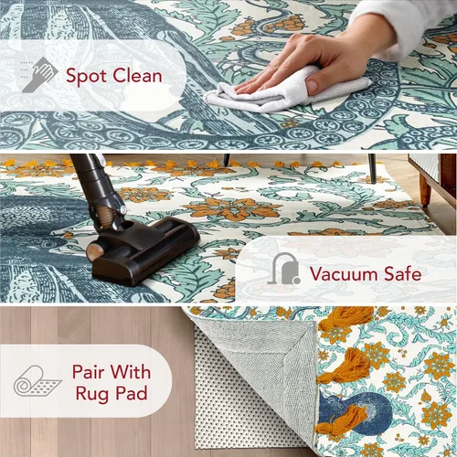 Vista 3 de NuLOOM Thomas Paul - Alfombra de tejido plano, multicolor, Algodón, Multicolor