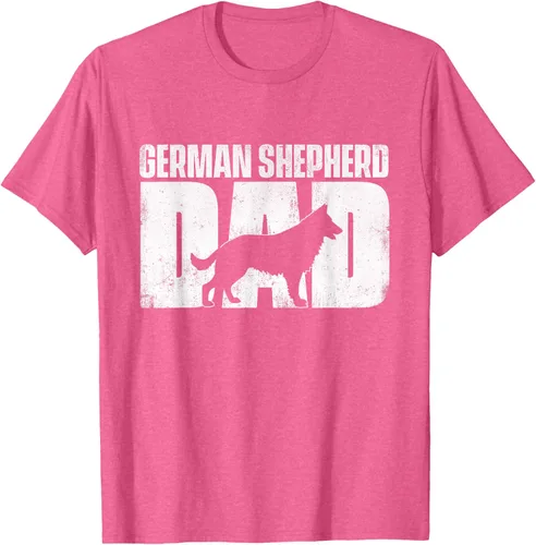 Vista 28 de Camiseta de pastor alemán para el día del padre del dueño de perros caninos, Negro
