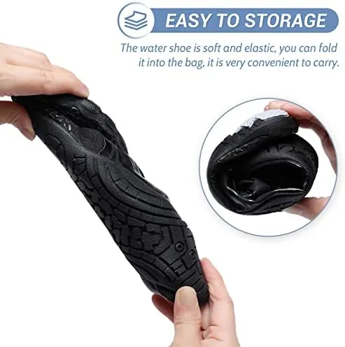 Vista 2 de SPUKEP Swim Shoes Womens Water Shoes Men Quick Dry Non-Slip Barefoot Shoes Women Pool Shoes Beach Shoes Mens Hiking Diving Sports Shoes Womens Yoga