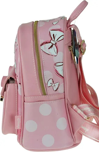 Vista 5 de KBNL Minnie Mouse A21770 - Mini mochila de piel vegana de 11 pulgadas, multicolor, mediana, Multicolorido, Mochilas Daypack