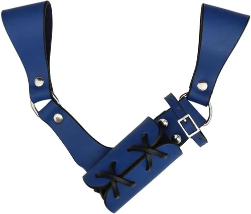 Vista 25 de Cinturón medieval con vaina para espada aventurero con soporte de cuero para espada universal, espada larga, cutlass