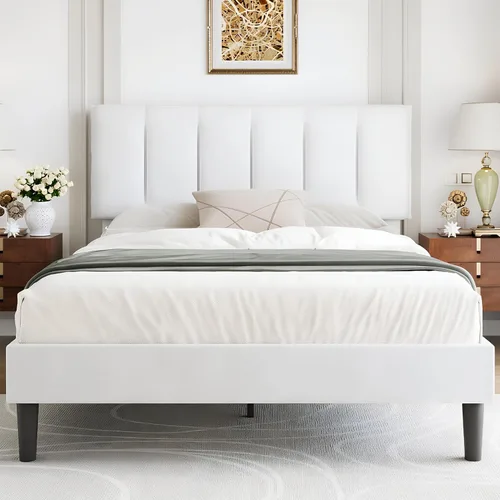 Vista 36 de VECELO Base de cama de tamaño individual con cajón de almacenamiento, base de cama de plataforma resistente con cabecera y fuerte soporte de Negro