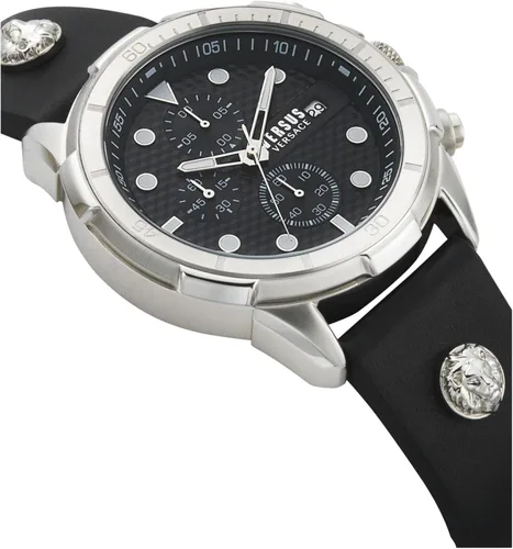 Vista 3 de Versus Versace Mens Black 46 mm 6E Arrondissement Watch VSPLP1021