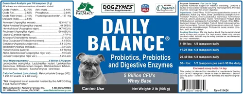 Vista 8 de DOGZYMES Potenciador digestivo en polvo soluble para perros (8 onzas)
