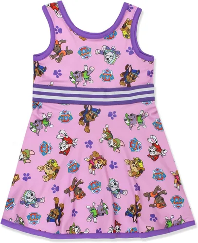 Vista 3 de Paw Patrol - Vestido ultra suave ajustado y acampanado para niñas pequeñas