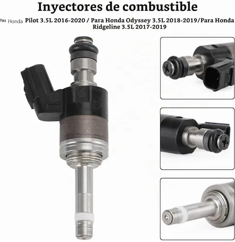 Vista 7 de Inyector de combustible Compatible con Honda 3.5L Pilot 2016-2020, Odyssey 2018-2019, Ridgeline 2017-2019, Inyector de combustible reemplaza