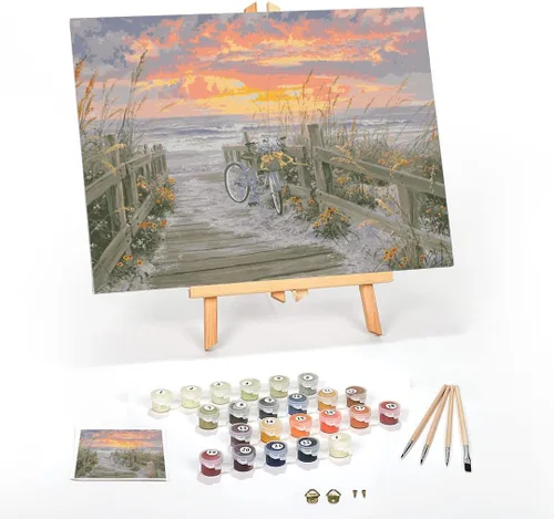 Vista 53 de Ledgebay Kit de Pintura por Números DIY para Adultos, Lienzo Enmarcado para Principiantes a Avanzados, Kit de Pintura por Números, los Kits Incluyen