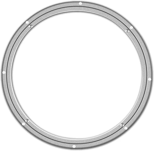 Vista 9 de Lazy Susan - Rodamientos giratorios giratorios de metal de aluminio para mesa de comedor y banco de trabajo (10 pulgadas), plateado