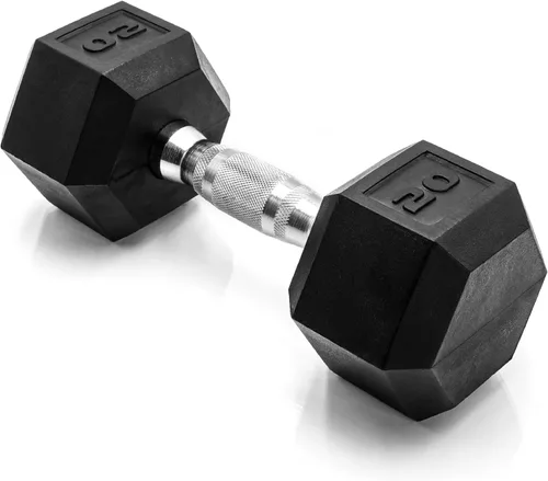 Vista 64 de CAP Barbell Peso de la mancuerna hexagonal recubierta, individual, 10-120 libras, múltiples opciones