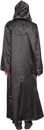 Vista 6 de Underboss Disfraz de Halloween de Harry Potter, bata larga negra con capucha