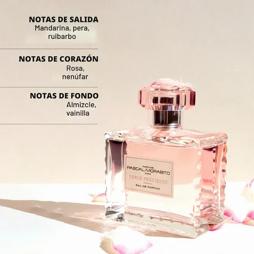 Vista 2 de Pascal Morabito - Perle Precieuse - Eau De Parfum de 3.4 Oz - Fragancia en niebla para mujer - Aroma de almizcle floral en polvo - Perfume