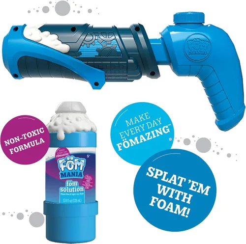 Vista 3 de Fom Mania Quickshot - Pistola de espuma para niños y adultos, paquete de 2 unidades exclusivo de Amazon, pistola de espuma no tóxica para niños