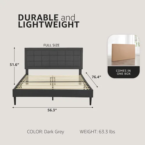 Vista 2 de Classic Brands Mornington - Base de cama y cabecera tapizadas