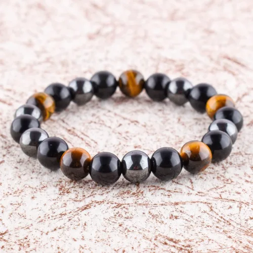 Vista 2 de OdrillionGems Natural Gemstone Beads Stretchable Bracelet for Women Men