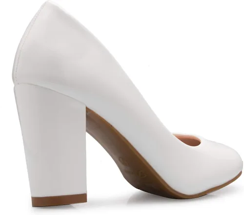 Vista 3 de Olivia K Zapatos de tacón alto con plataforma de punta redonda para mujer, adorables, cómodos