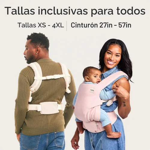 Vista 5 de Baby Tula Explore Linen - Portabebés multiposición Transportador transpirable para recién nacidos a niños pequeños, múltiples posiciones