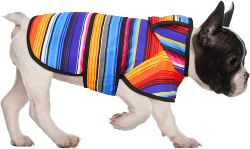 Vista 14 de HDE - Impermeable protector con capucha para perros y cachorros, tallas de la S a la XL (diseño de patos de goma, talla S)