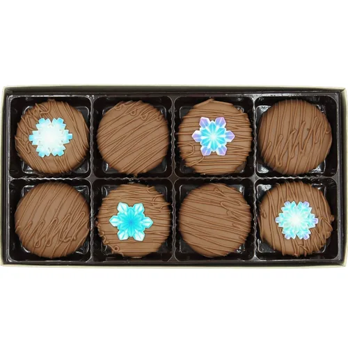 Vista 55 de Galletas Oreo bañadas en chocolate oscuro y con leche, de Philadelphia Candies
