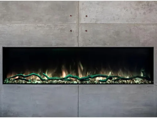 Vista 2 de Modern Flames Landscape Pro Slim - Chimenea eléctrica de pared integrada de 44 pulgadas