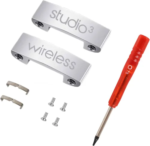Vista 8 de Studio 3 Bisagra de repuesto igual que los accesorios OEM, kit de reparación duradero compatible con Beats by Dre Studio3 (A1914), Studio 2 con Negro