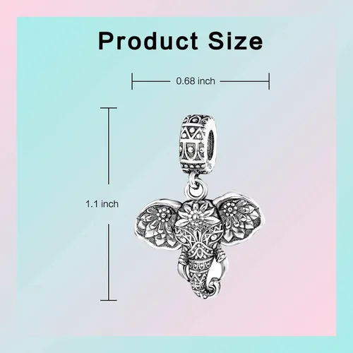 Vista 135 de LUXILLA Abalorio de plata de ley 925 para madre, hija, abuela, para familia, amor, madre, hija, abuela, para pulseras, collares, dijes, abalorios
