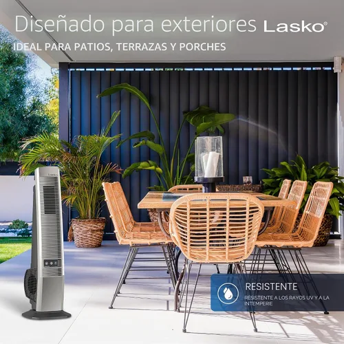 Vista 3 de Lasko Ventilador de torre oscilante Outdoor Living - 42" - YF202 - Beige