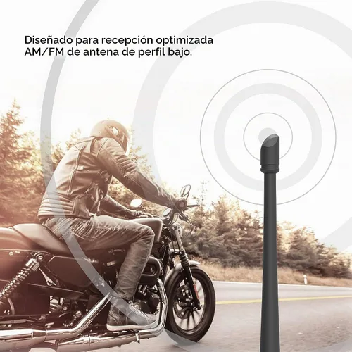 Vista 3 de Antena corta Rydonair para Harley Davidson 1989-2026