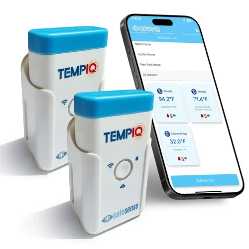 Vista 10 de TEMPIQ - Sensor remoto de temperatura y humedad WiFi – Integración de aplicaciones, alertas, ayuda a monitorear el segundo hogar, AirBnb, RV