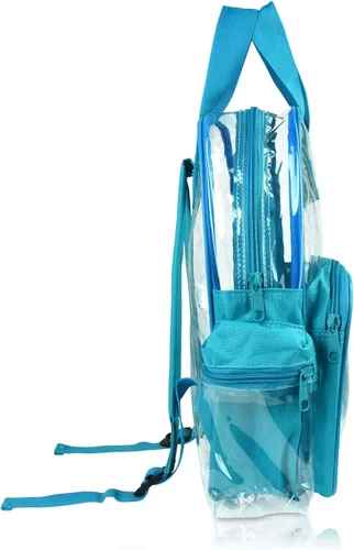 Vista 51 de DALIX Bolsas de mochila transparentes de plástico liso dorado