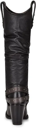 Vista 5 de Cuadra Womens Tall Boot in Bovine Leather Black