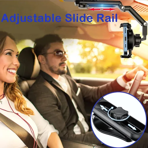 Vista 5 de Soporte giratorio para teléfono con visera solar 360, compatible con iPhone 13 Pro Max/13 Pro/13/12 Pro Max/12 Pro/12, Galaxy Z Fold 3/S21/S22