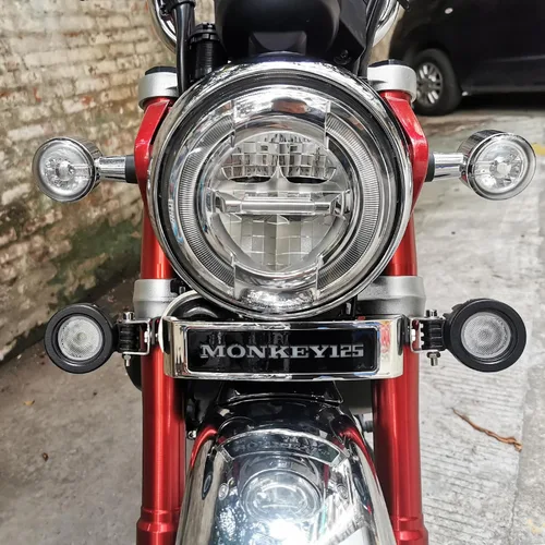 Vista 3 de Kit de luz auxiliar LED con conector compatible con Honda Monkey 125 Z125M Z125MA (2019-actual) (blanco #2)