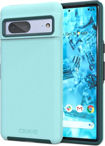 Vista 44 de Crave Funda para Pixel 5, Funda de la Serie de Protección Dual Guard para Google Pixel 5 - Aqua