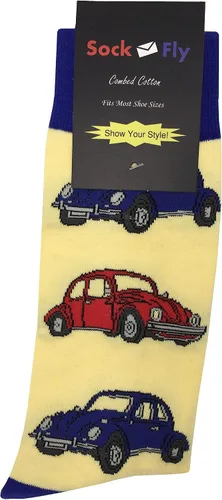 Vista 4 de Calcetines amarillos VW Beetle, Amarillo, 9-11