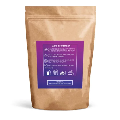 Vista 2 de Sou Zen - Polvo de guisante de mariposa azul 100% 4.5 oz (127 g) de grado culinario Calidad premium Superalimento naturalmente orgánico, crudo