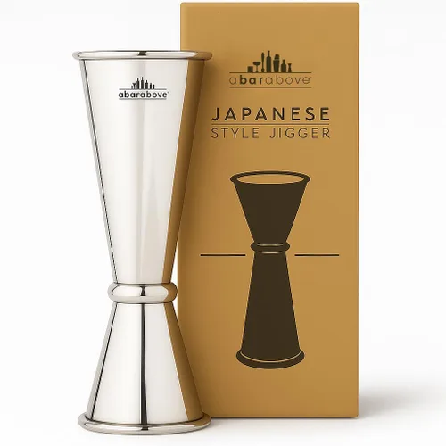 Vista 10 de A Bar Above Japanese Style Jigger, 10 medidas, acero inoxidable Double Cocktail Measuring Tool, Heavy Duty Bar Gauge, For Accurate Pouring, Home
