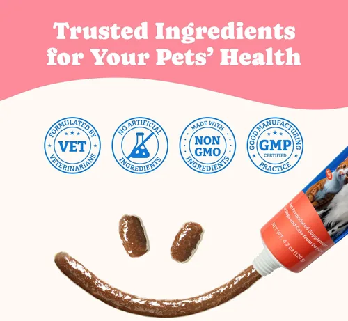 Vista 9 de Gel nutricional de calostro bovino para perros y gatos - Suplemento alto en calorías para perros y gatos, apoya el apetito por los gatos, apoyo