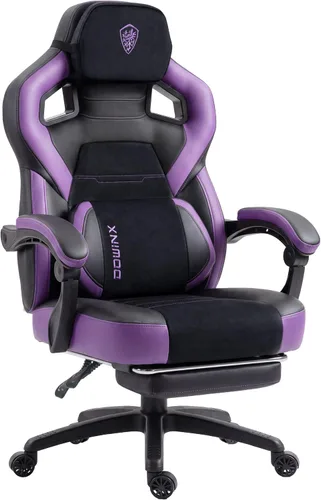 Vista 14 de Dowinx Big and Tall Gaming Chair with Footrest, Black