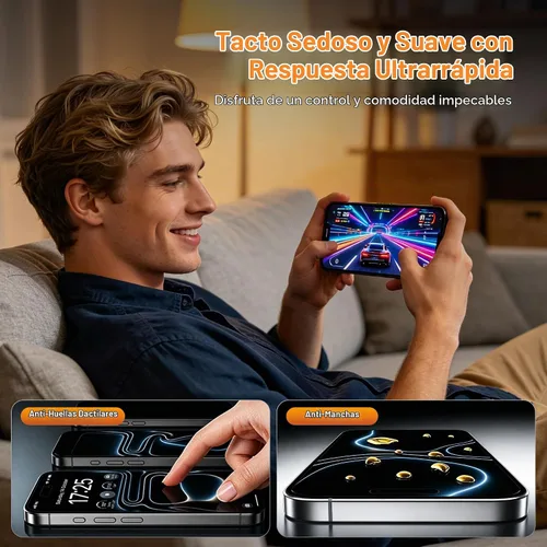 Vista 4 de Protector de pantalla de privacidad antiespía de 25° para iPhone 16 Pro de 6.3 pulgadas, paquete de 3 con kit de alineación automática, dureza 9H