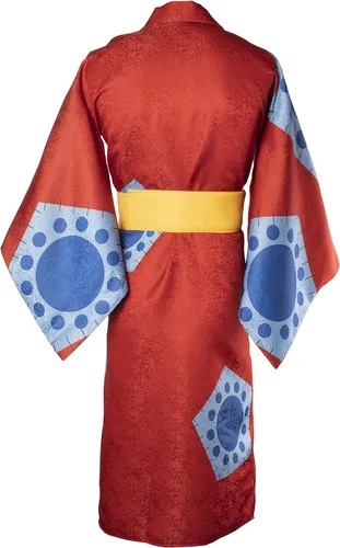Vista 3 de SBluuCosplay Disfraz de kimono rojo de Wano Country para cosplay de Halloween
