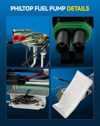 Vista 2 de PHILTOP Conjunto de Bomba de Combustible Eléctrica E3637S Reemplazo S10 1985-1991 1.9L 2.2L 2.5L 2.8L 4.3L, S15 1985-1990 1.9L 2.2L 2.5L 2.8L 4.3L