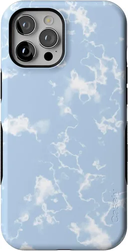 Vista 39 de Casely Funda para iPhone 12 Pro Max Always Vibing Retro Diseño protector audaz Diseño compatible con MagSafe