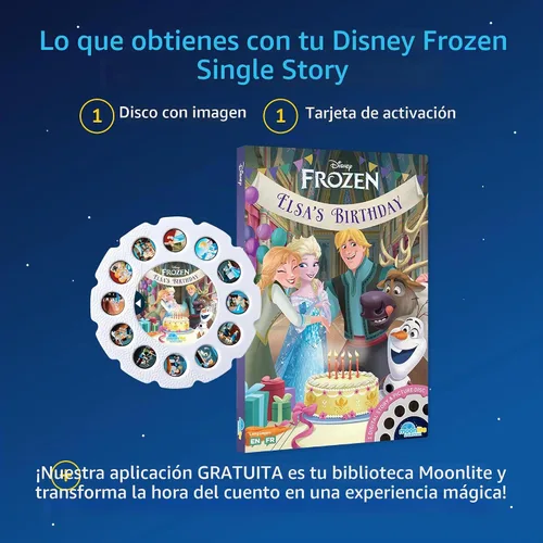 Vista 7 de Moonlite Disco de una sola historia en tiempo de cuentos, Frozen de Disney