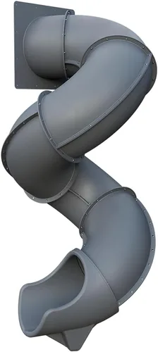 Vista 10 de Tobogán Turbo Twister de 9 pies para juegos – Aventura de giro, paseo suave y seguro TUSK Strong℠ (azul)
