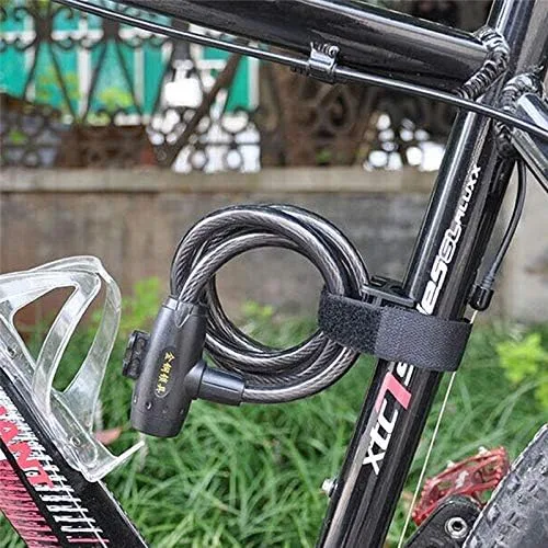 Vista 6 de ACEXIER Correa de bicicleta multiusos Linterna LED Tourch Mount Holder Bike Lock Clamp Holder Hook & Loop Band Mountain Bicycle Accessories